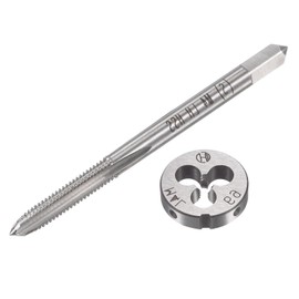 MACHSWON M4x0.7mm Metric Left Hand Tap and Die Set,Machine Thread Screw Tap with Round Threading Die,Tap & Die Kit for Nut Screw Bolt Thread Repair