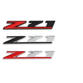 Unbranded NEW 1X Metal Z71 Front Grill badge/ trunk Emblem fit Colorado Silverado Equinox - BLACK AND RED TRUNK BADGE