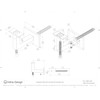 Stainless Steel Handrail Wall Bracket Square for Flat Bottom Tube