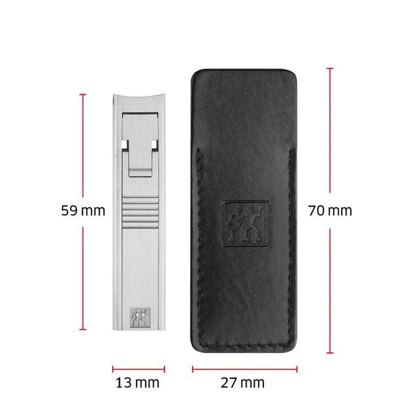 Zwilling Twin® S Nail Clippers Leather Case + Aluminium Box