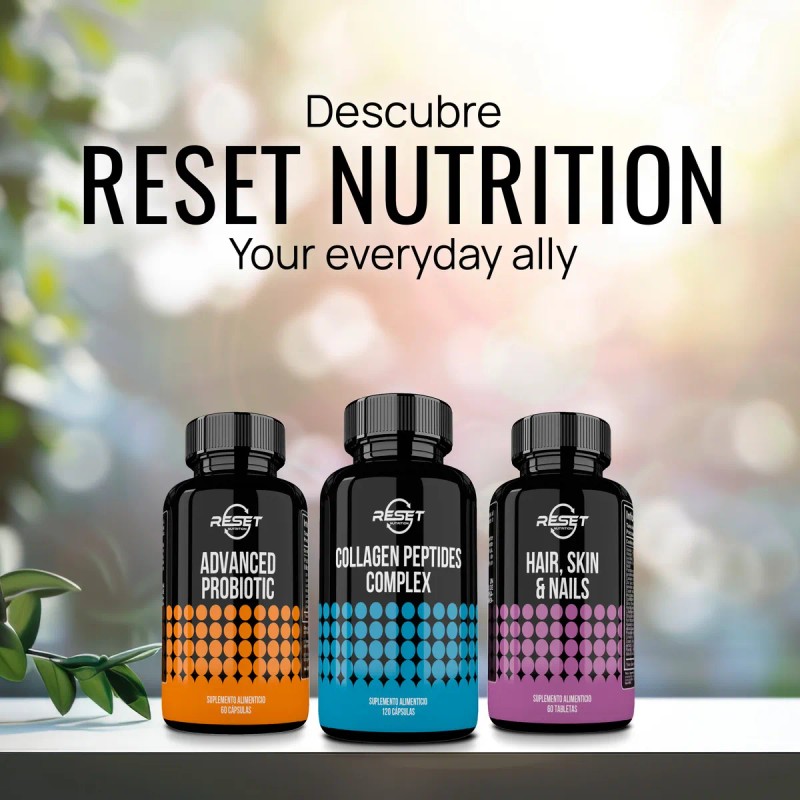 Reset NutritionCollagen Peptides Complex 120 Cápsulas Suplemento Alimenticio para Fortalecer