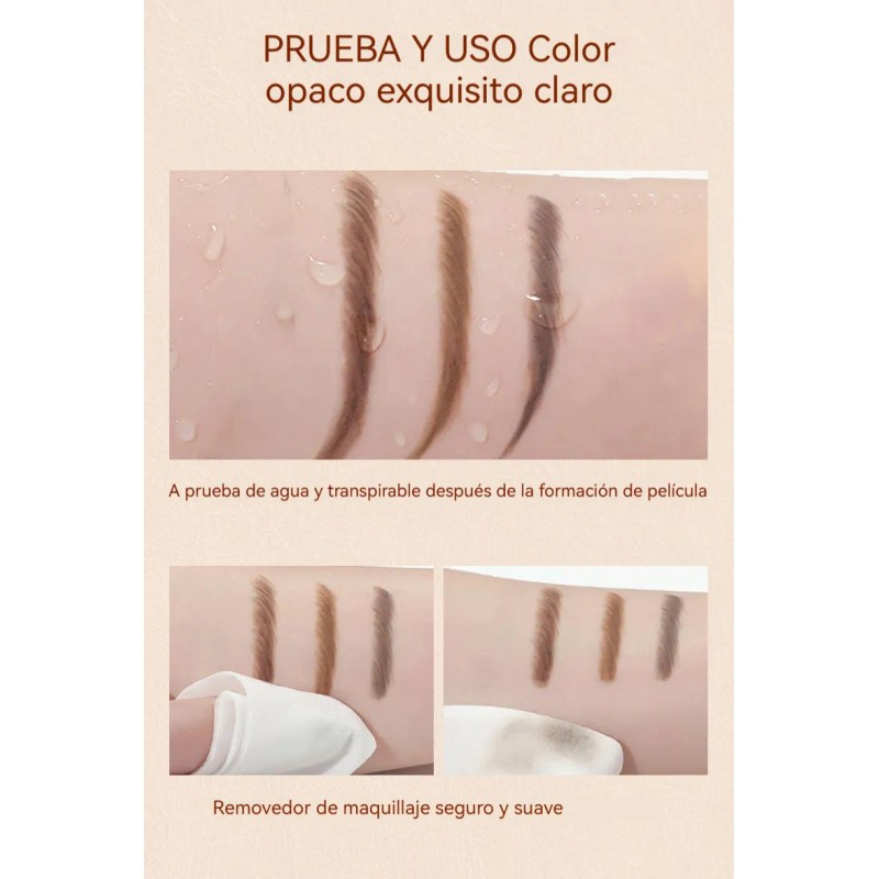 Kit Tinte Profesional Para Cejas Peel-off Impermeable
