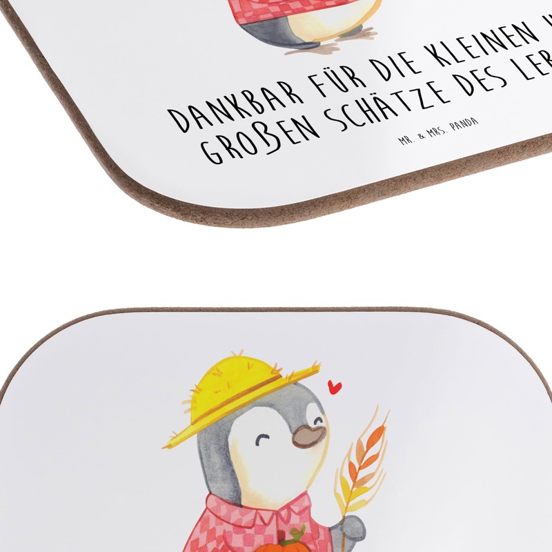 Mr. & Mrs. Panda Drinks Coaster Thanksgiving Treasures - Gift,