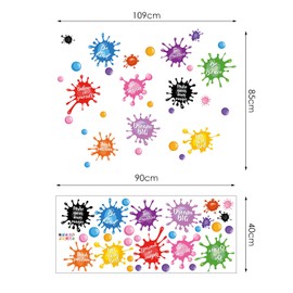 1 Piece Inspirational Expression Wall Sticker, Creative Graffiti Wall Sticker, Background Wall Decoration Sticker, Suitable for Children's Room, Classroom and Libraries