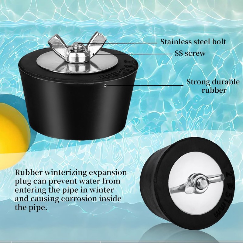 ADKUN 2 1/2 inch Pool Winterizing Plug Premium 2" to