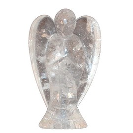 Crystal Angel Guardian Angel Rock Crystal Stone Angel 5 cm Real Gemstone Lucky Charm Talisman Reiki Healing Stone