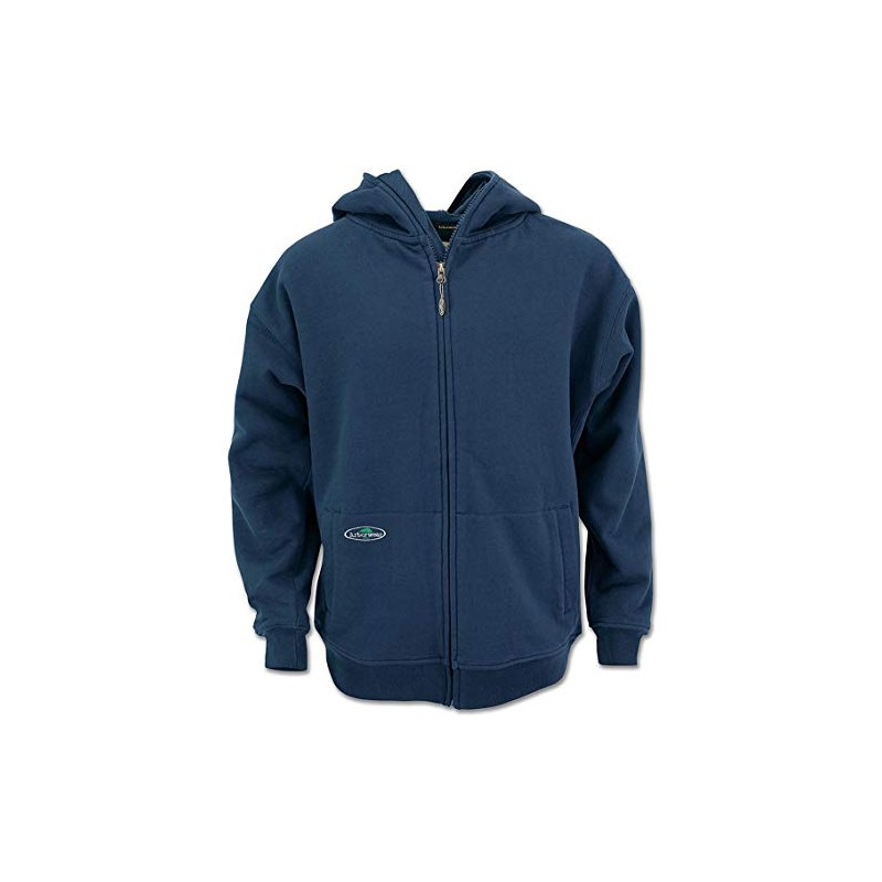 Arborwear Men's Double Thick Full Zip Sweatshirt, Navy, Large