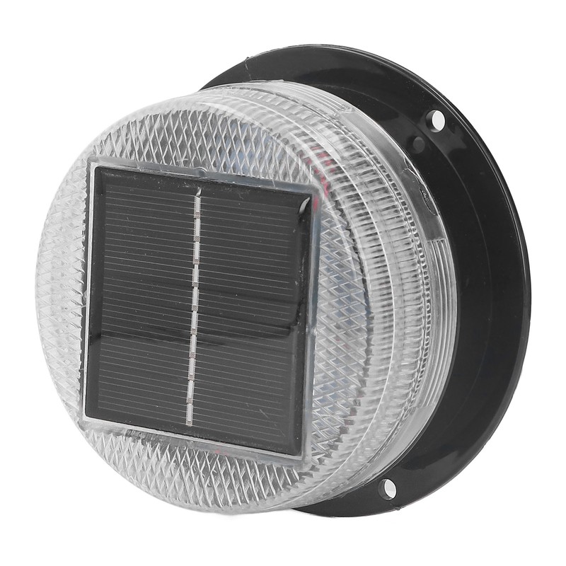 Solar Warning Light 6 LED Beads Red Blue Alternate Waterproof