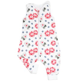 FLYISH DIRECT Baby Sleeping Bag with Feet, 0.5 tog Baby Sleeping Bag with Feet, Muslin Sleeping Bag with Legs for Baby, 70% Bamboo Viscose + 30% Cotton, L/93 cm, for 100-115 cm