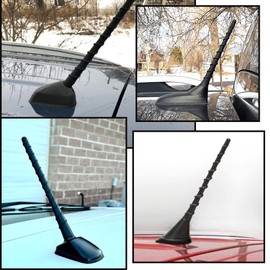 KSaAuto Antenna for Toyota Prius Corolla Rav4 Celica Matrix Yaris Hatchback 1996-2019, Short Toyota Prius Corolla Antenna Replacement, 7 Inch Car Roof Prius Accessories for AM FM Radio Reception