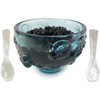 FANQIEW Crystal Caviar Serving Set with 2 Mother of Pearl