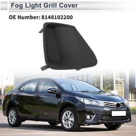 X AUTOHAUX Front Right Fog Light Grill for Toyota Corolla 2011-2013 Front Lower Bumper Fog Light Cover Inserts No.8148102200 ABS 1 Pc