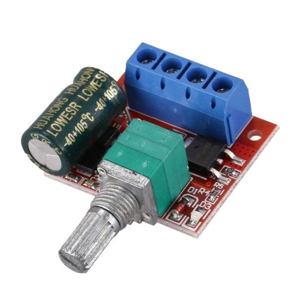 SODIAL DC5-35V 5A PWM DC Motor Speed Controller LED Light