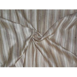 Tussar Seidenstoff mit Seidenstreifen 111,8 cm breit [6959] Seide