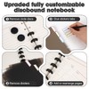 Jetec 4 Pack A5 8-Disc Discbound Notebook Customizable Spiral Journal