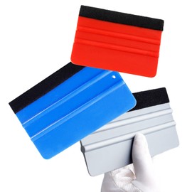 Squeegee Film Spatula Set of 3 Scraper Cutter Sticker Car Wrapping Special Purpose Car Motorcycle Painting Scratch Free Bubble Wallpaper Tool Kit
