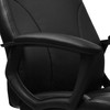 Techni Mobili PU Leather Office Chair with Padded Armrests, Height