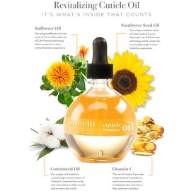 Cuccio Naturale Revitalizante - Aceite Hidratante para Reparar Cutículas Durante la Noche - Remedio para Piel Dañada y Uñas Débiles - Fórmula Libre de
