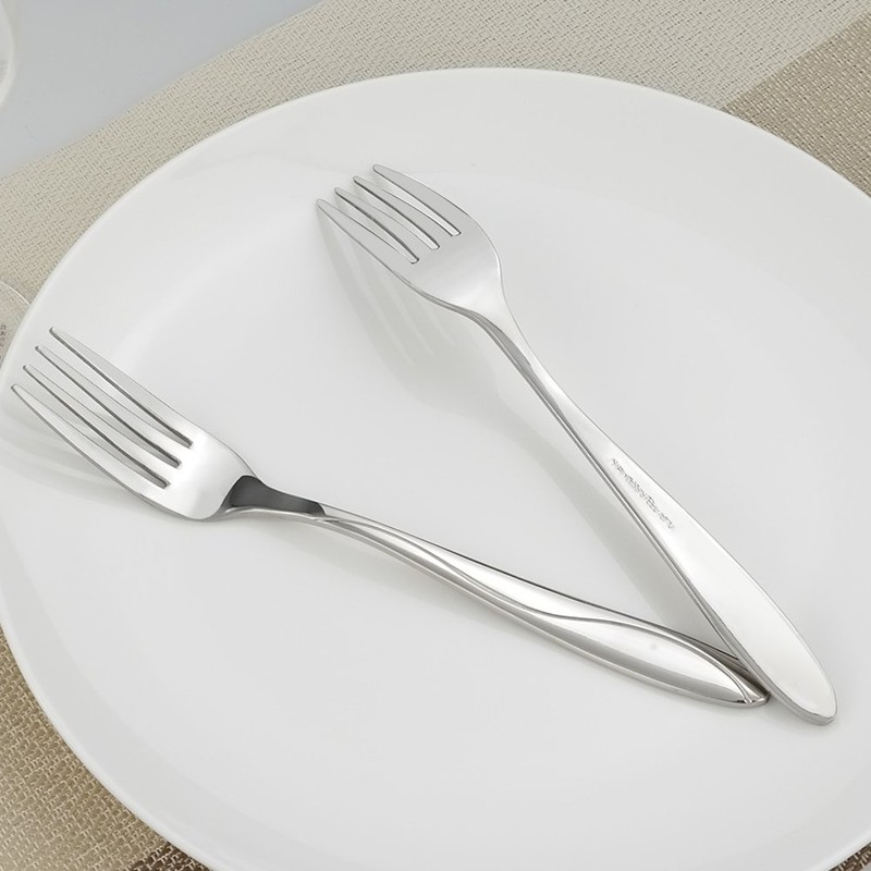 Qskely 12 Pieces Dinner Forks, Stainless Steel