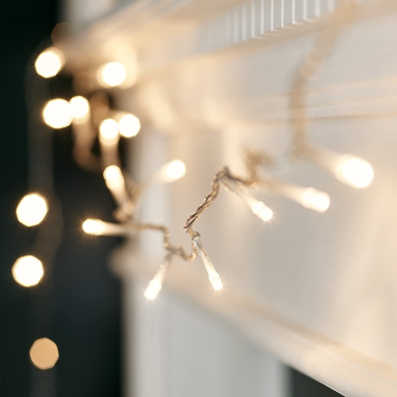 Lights4fun Indoor Fairy Lights 100 Warm White LEDs on 8m