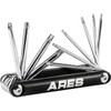 ARES 44000-10-Piece Tamper-Proof Folding Star Key Set - Sizes Include