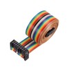 sourcing map IDC Rainbow Wire Ribbon Cable 16P A-Type FC/FC