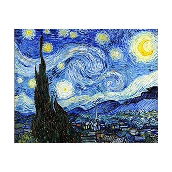 WOWDECOR Art Supplies Van Gogh Starry Sky DIY Paint by