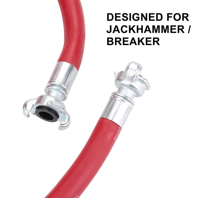 WYNNsky 3/4 Jack Hammer Air Hose with Universal Chicago Couplings