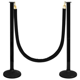2 Pack Stanchions Post with Velvet Rope, Crowd Control Stanchions, Queue Pole for for Movie Theater, Party Supplies …