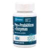 Pack Doble 2 Frascos Prebiticos, Probiticos y Enzimas 60 Cpsulas