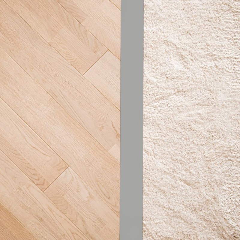 PAMISO 8Ft Floor Transition Strip, 2in Wide Self Adhesive Vinyl