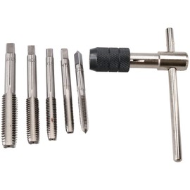M6 – M12 Metric MM Tap Rethreading Re-Thread Cutter Set + T Bar Wrench 6pc