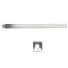NPT1/2 Wall Mounted Shower Arm Brushed Concealed Stainless Steel Shower