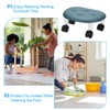 PATIKIL Low Rolling Stool with 360°Swivel Wheels for Cleaning Kitchen