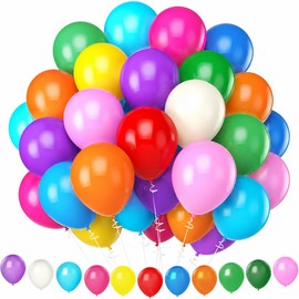 110 Pezzi Palloncini Compleanno, 12 Pollici Palloncini Colorati ad Elio – Palloncini Laurea, Matrimonio, Baby Shower, Carnevale, Anniversario, Nuziale