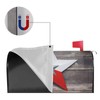 Dujiea Wood Texas Flag Star Mailbox Cover Mailbox Wraps, Waterproof