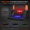 Slendor Dual-Sided Heated Stadium Seats for Bleachers with Back Support,