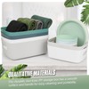 Vivikivi Pack of 6 Storage Boxes, Plastic Organiser Box with
