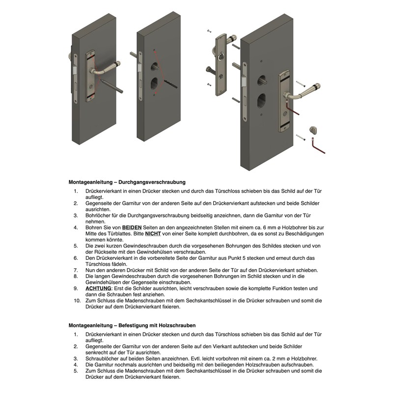 Beschläge Hamburg EMILY ART 70-09 MPN PVD WC Door Handles