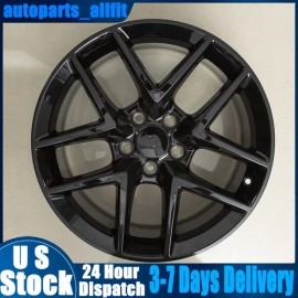 Unbranded FOR HONDA CIVIC 2016-2024 NEW 18'' BLACK REPLACEMENT WHEEL GLOSS BLACK RIM