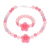 Teething Necklace Bracelet Silicone Flower Shape Design Elegant Exquisite Infant