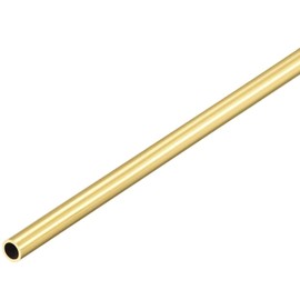 1 Piece Brass Round Tube, 11.8 inches (300 mm), Outer Diameter 0.2 inches (4 mm), Wall Thickness 0.02 inches (0.5 mm), Seamless Straight Pipe Tube, Brass, Round Pipe, 0.1 inch (3 mm), ID x 4 mm OD
