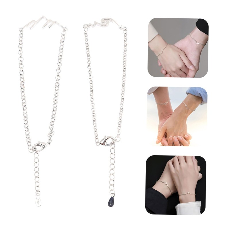 SAFIGLE 5sets Matching Couples Bracelet Couples Bracelet Set Stylish Comfortable