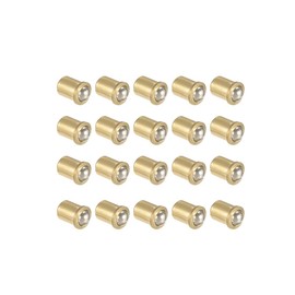 sourcing map Door Cupboard Drawer Brass Ball Catch Lock 5 mm Diameter Pack of 20