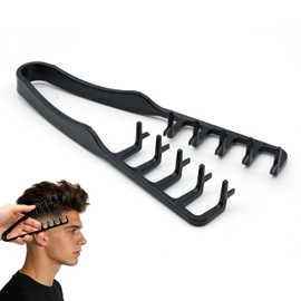 ALLY-MAGIC Pettine per ricci, struttura volumizzante con denti larghi, pettine per acconciature radici, pony e radici lifting, ideale per capelli ricci o lisci per allentare e modellare E21-PSWLS