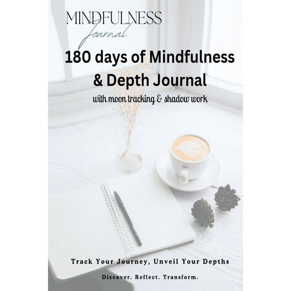 180 days of Mindfulness & Depth Journal: With Moon Tracking