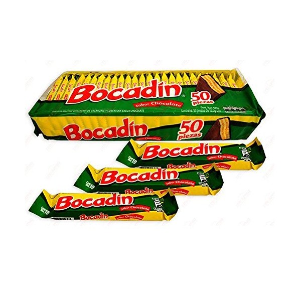 Bocadin Wafer Snack Cookies, 50 Count