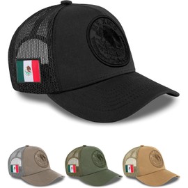 Militar Fury Gorra para Hombre con Malla Original y de Moda: Diseño Tipo Camionero y Escudo de México Gorra Trucker - Estilo y Comodidad en una Sola Gorra