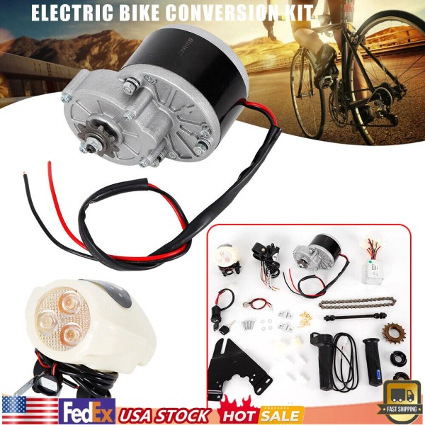 N/A 24V 250W Electric Bicycle Mid-Drive Motor Conversion Kit Refit