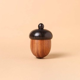 Brown Acorn Shaped Pill Capsule Box, Portable Tablet Storage Box,Tablet Container,Outdoor Organizer Personal Pill Organizers Medication Aids